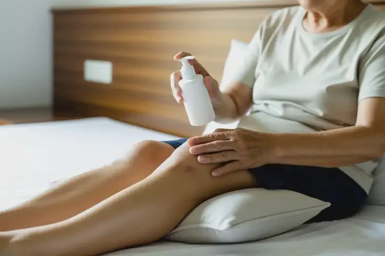 高齡老人大腿出現(xiàn)濕疹不管它會(huì)自己痊愈嗎(圖1)