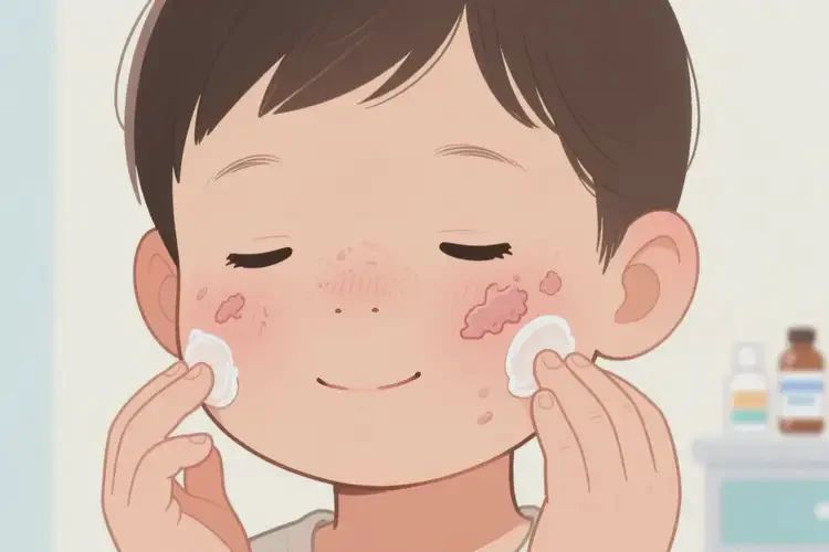 小孩面部容易起濕疹能夠徹底治愈嗎(圖4)