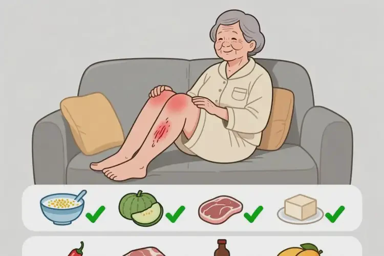 老人大腿有濕疹后不可以吃哪些食物(圖2)