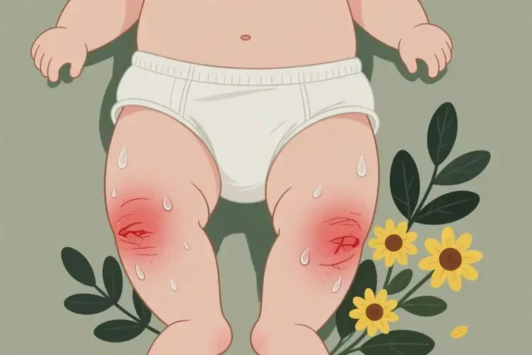 小兒大腿經常起濕疹能徹底自愈嗎(圖1)