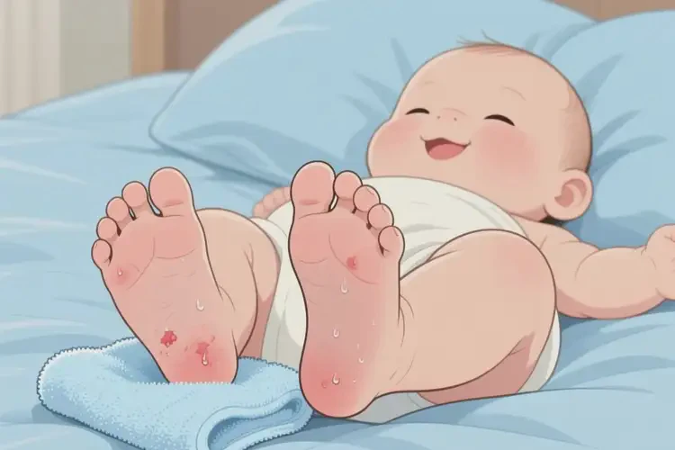 嬰幼兒腳上長濕疹不管它會自己痊愈嗎(圖3)
