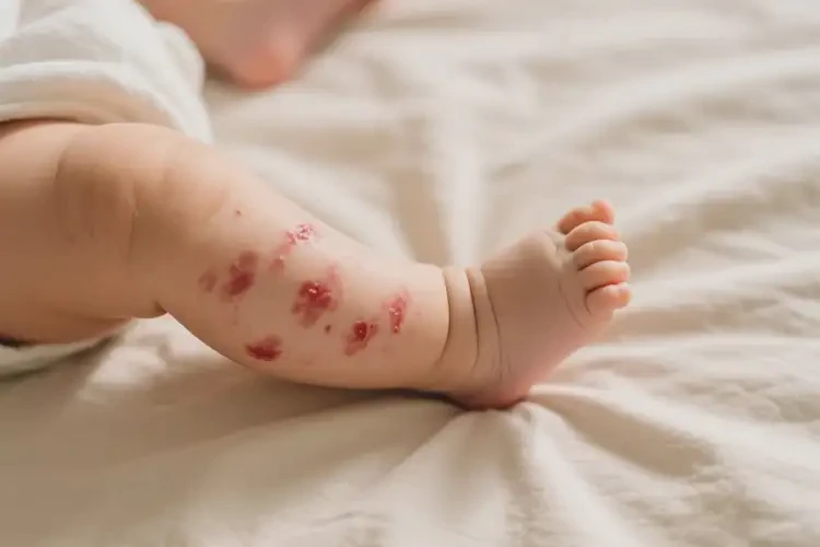 嬰幼兒小腿上有濕疹不管它會自己好嗎(圖1)