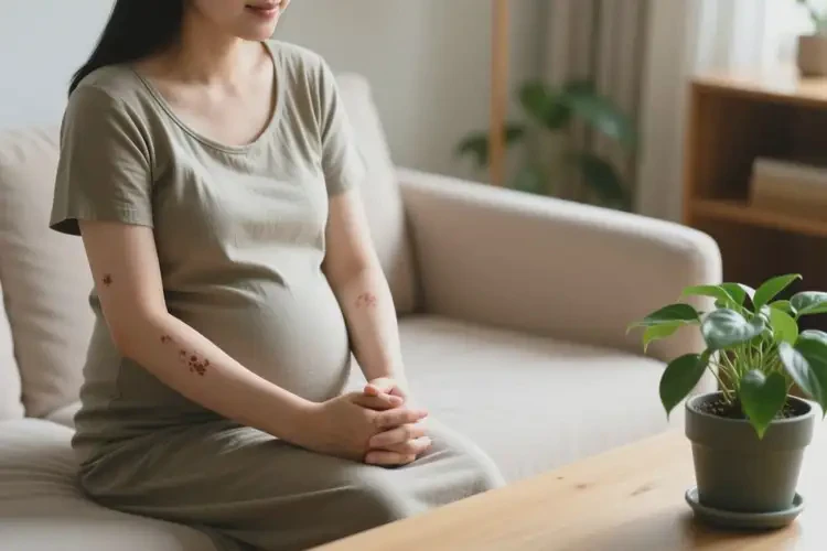 產(chǎn)婦四肢長濕疹不管它會自己痊愈嗎(圖2)