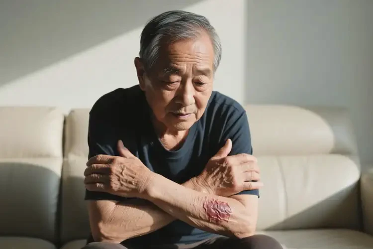 老年人全身經(jīng)常長濕疹不管它會(huì)自己自愈嗎(圖2)