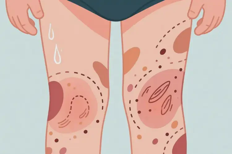 兒童大腿上長濕疹不管它會自己痊愈嗎(圖2)