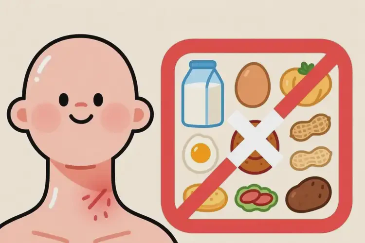 脖子偶爾長濕疹有什么吃了會加重病情(圖3)