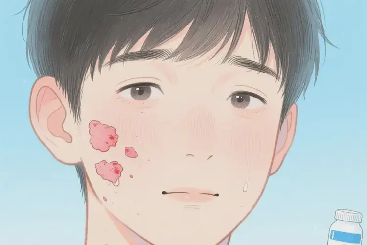 男生臉上容易長(zhǎng)濕疹能不能自愈(圖4)
