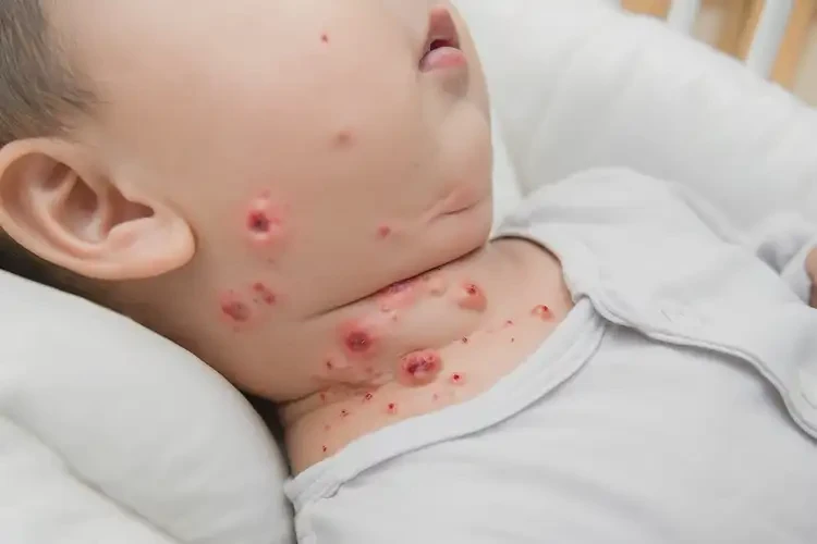 嬰兒脖子上容易長濕疹不管它會自己好嗎(圖4)