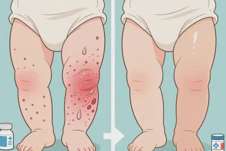 嬰幼兒大腿上起濕疹可不可以自愈(圖3)