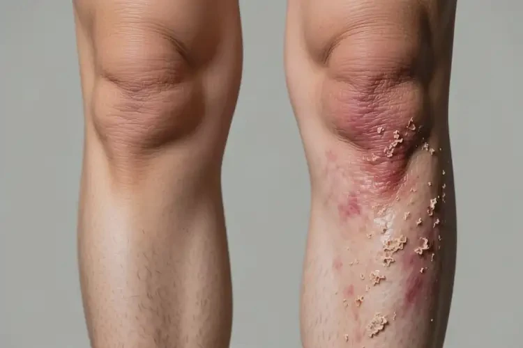 老年人小腿容易長(zhǎng)濕疹不管它會(huì)自己好嗎(圖1)