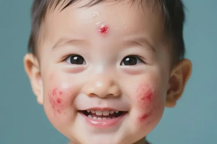 幼兒臉上有濕疹怎么算是痊愈(圖2)