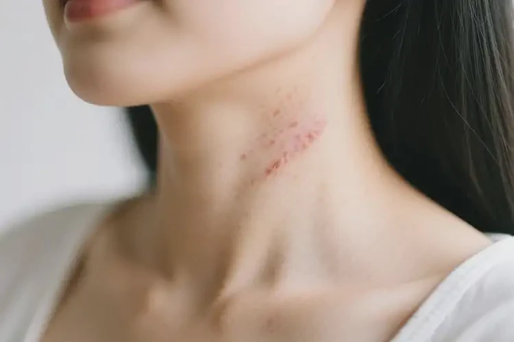 产妇脖子上出现湿疹可以彻底自愈吗(图2)