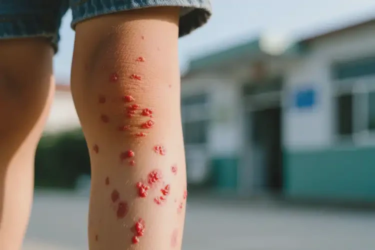 小孩大腿起濕疹不管它會(huì)自己好嗎(圖3)