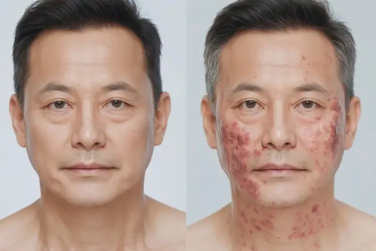 男性臉上偶爾起濕疹可以徹底自愈嗎(圖3)