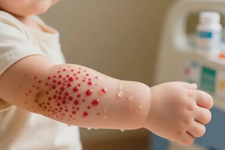 幼兒手臂上出現(xiàn)濕疹能自愈嗎(圖3)