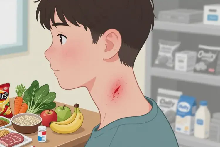 青少年脖子出現(xiàn)濕疹后不可以吃哪些食物(圖4)