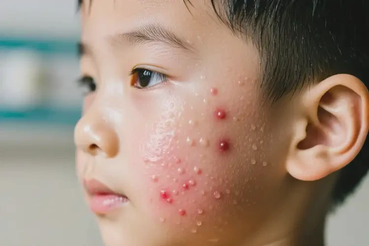 少兒臉上長(zhǎng)濕疹可不可以自愈(圖2)