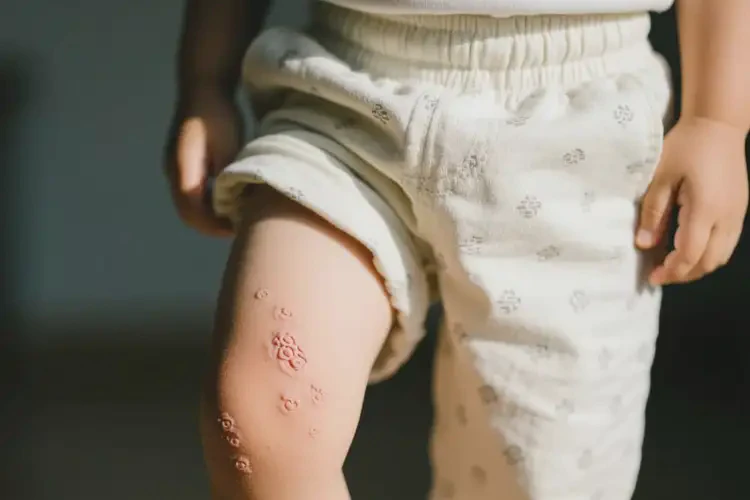 小孩大腿起濕疹不管它會(huì)自己好嗎(圖1)