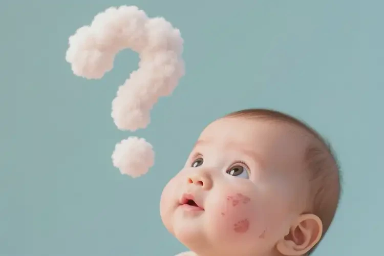 幼儿脸上经常起湿疹不管它会自己好吗(图1)