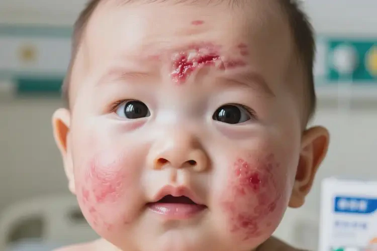 嬰兒面部起濕疹不管它會自己痊愈嗎(圖4)