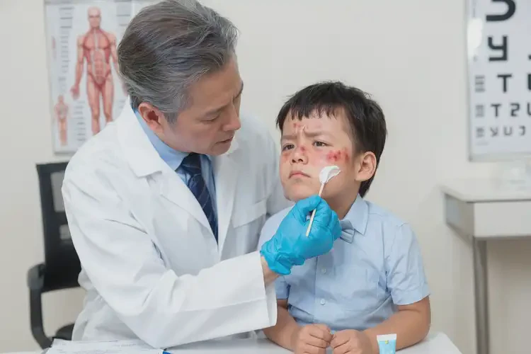 小孩身上經(jīng)常起濕疹不管它會自己痊愈嗎(圖3)