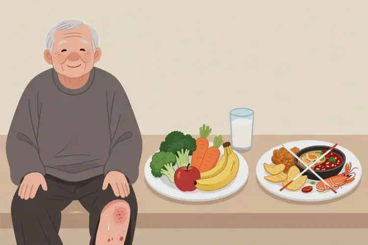 老人大腿有濕疹后不可以吃哪些食物(圖3)