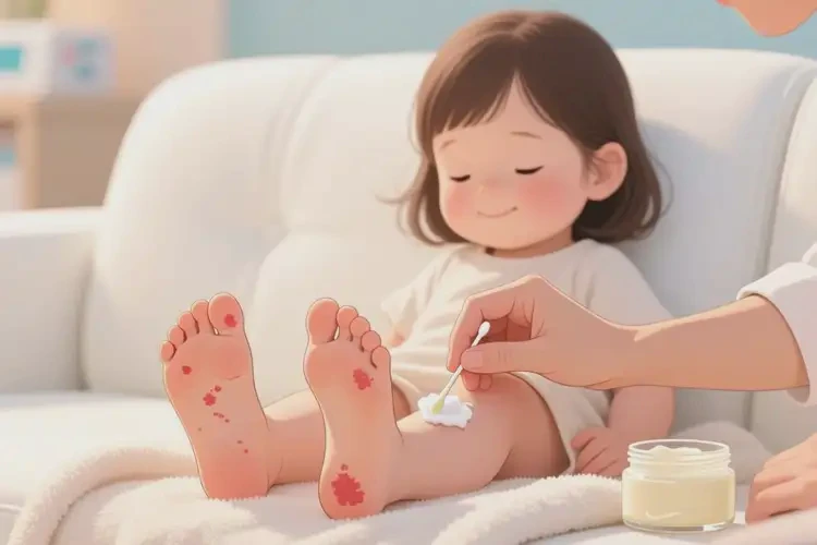 幼兒腳上的濕疹怎么治療(圖4)