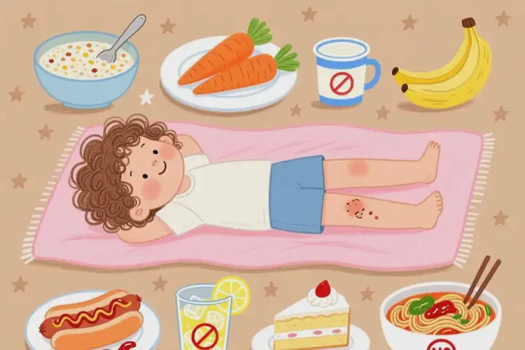 小學(xué)生小腿出濕疹后不可以吃哪些食物(圖1)