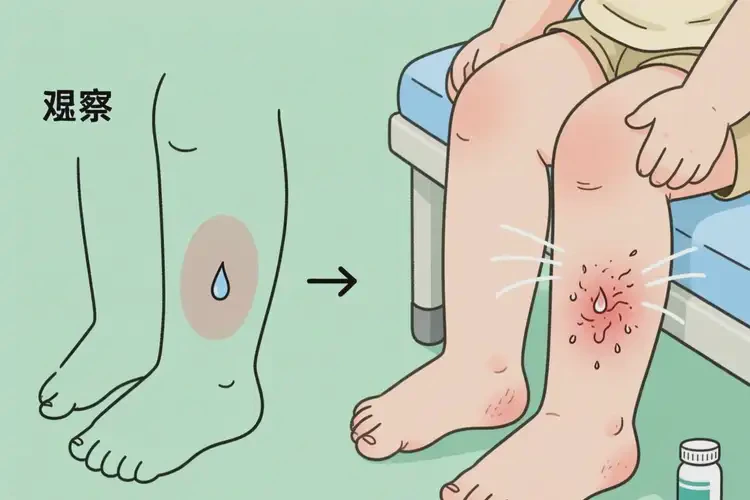 小兒小腿上長(zhǎng)濕疹可不可以自愈(圖1)