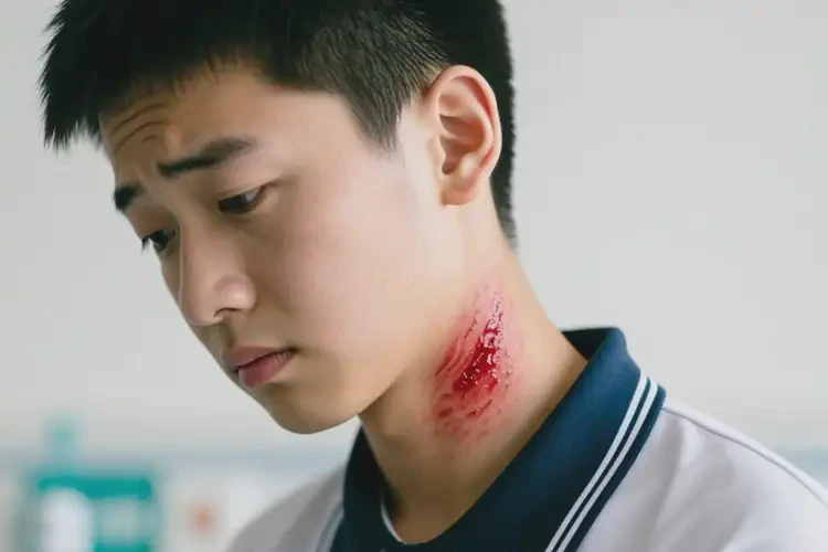 中学生脖子长湿疹不管它会自己痊愈吗(图4)