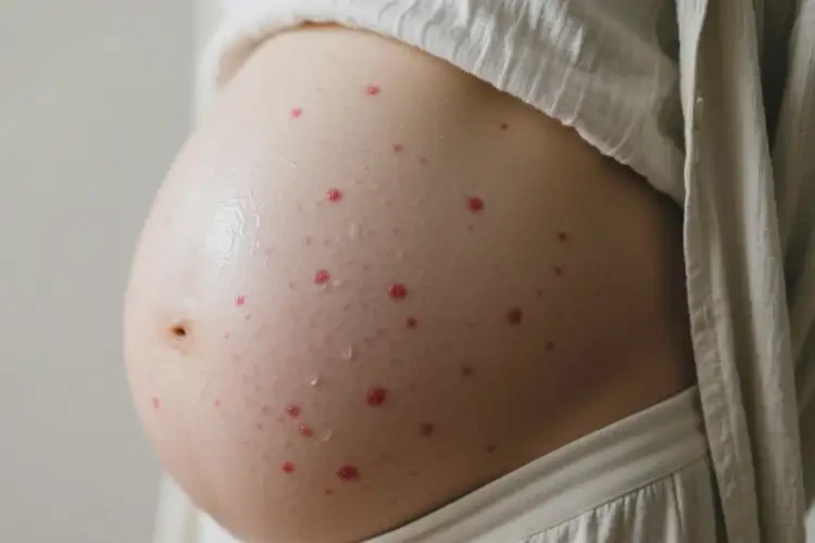 产妇肚子上偶尔起湿疹不管它会自己好吗(图3)