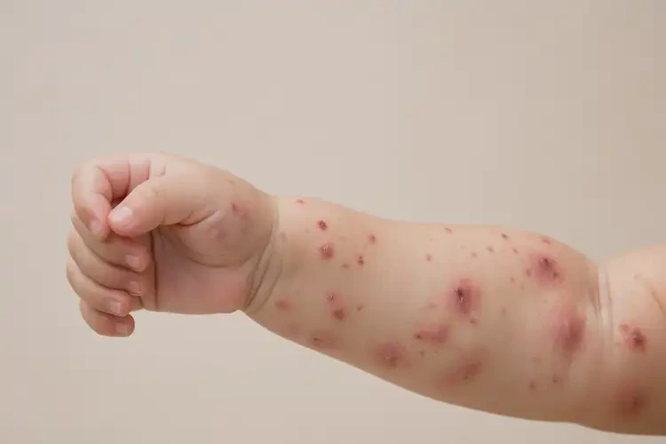 嬰兒手臂上出現(xiàn)濕疹可以徹底自愈嗎(圖3)