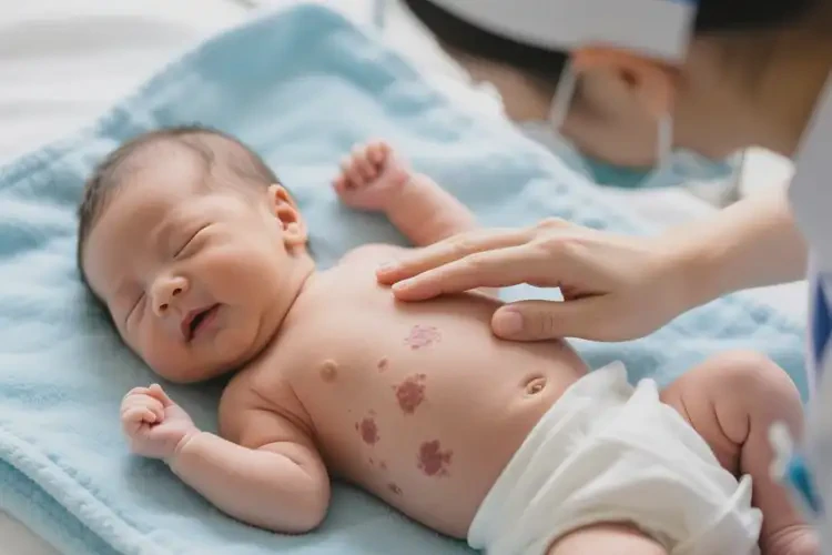 新生兒肚子的濕疹怎么治(圖3)