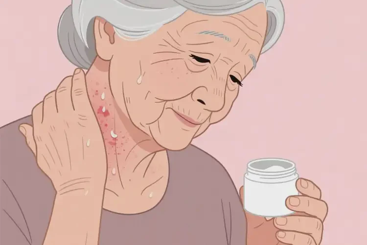 老年人脖子上容易長濕疹能徹底自愈嗎(圖1)