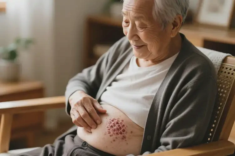 老年人肚子偶爾起濕疹能徹底自愈嗎(圖2)