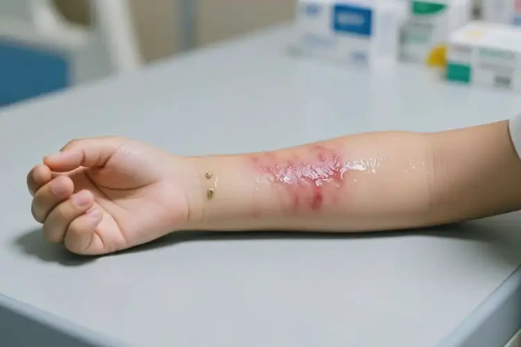 孩子手臂上容易起濕疹能不能徹底自愈(圖1)