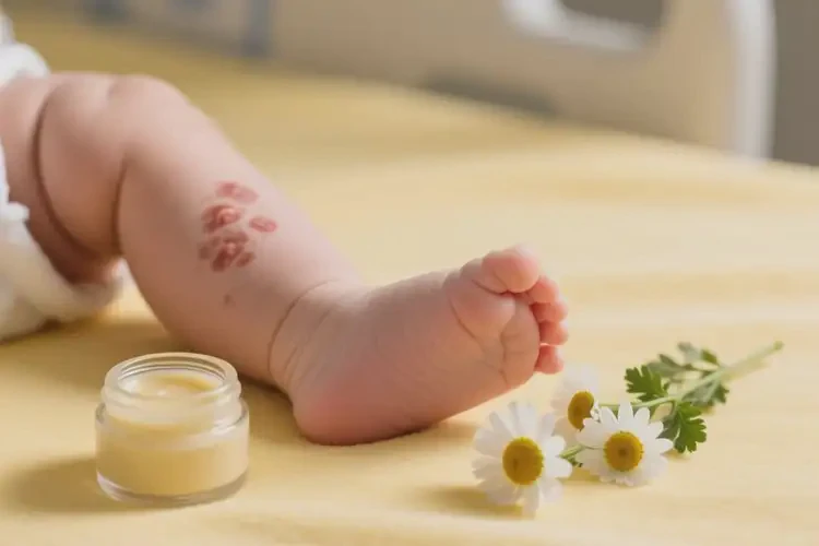 嬰幼兒小腿上經(jīng)常起濕疹不管它會(huì)自己好嗎(圖1)