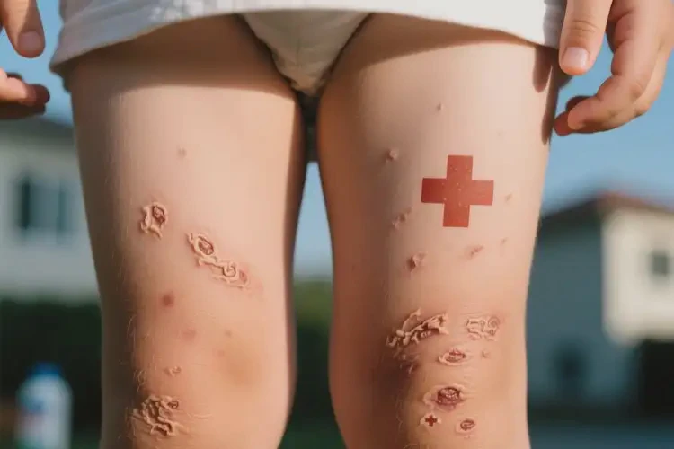 小孩大腿偶爾長濕疹不管它會自己自愈嗎(圖2)