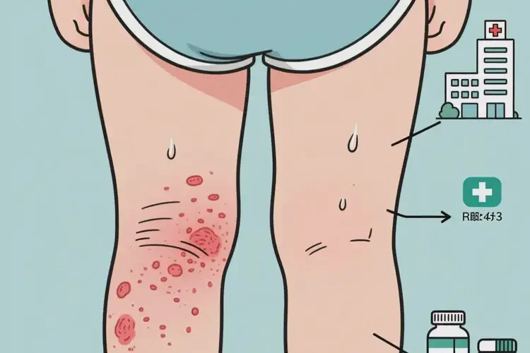 兒童大腿上長濕疹不管它會自己痊愈嗎(圖1)