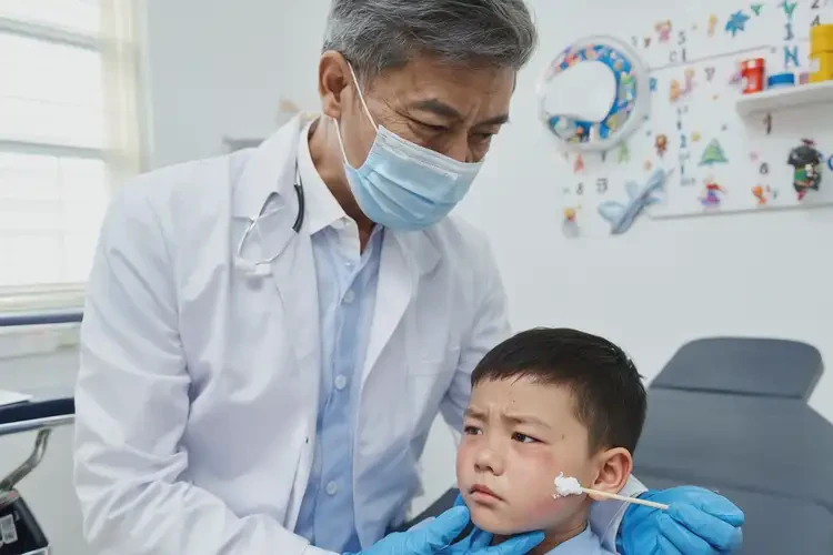 孩子面部起湿疹不管它会自己好吗(图2)