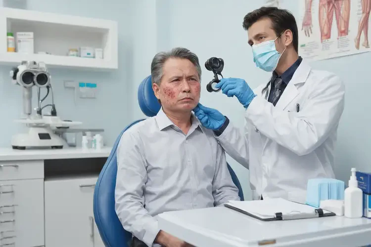 男性脸上起湿疹康复的全过程(图2)