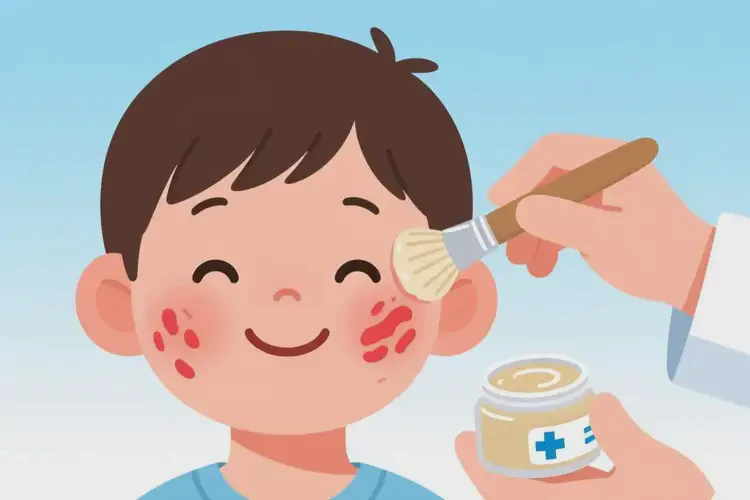 小孩面部容易起濕疹能夠徹底治愈嗎(圖2)