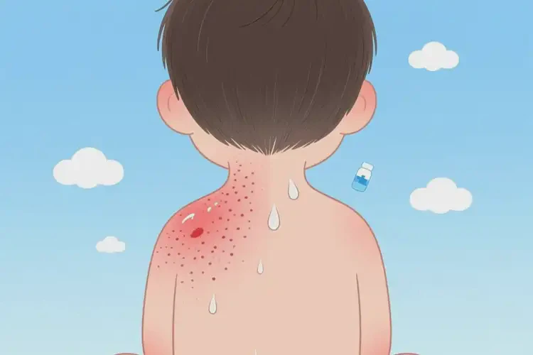 兒童脖子上經(jīng)常起濕疹不管它會自己好嗎(圖3)