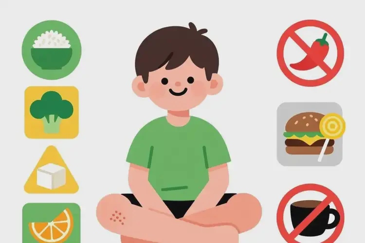 小學(xué)生小腿出濕疹后不可以吃哪些食物(圖2)