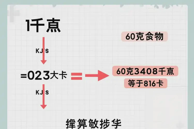 60克3408千焦热量相当于多少大卡(图4)