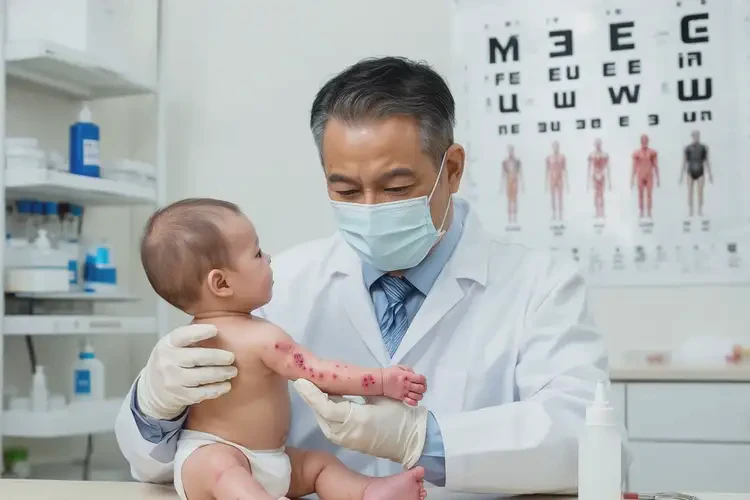 嬰兒手臂上出現(xiàn)濕疹可以徹底自愈嗎(圖2)