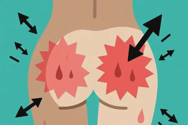 女生屁股上容易起濕疹不管它會(huì)自己痊愈嗎(圖1)