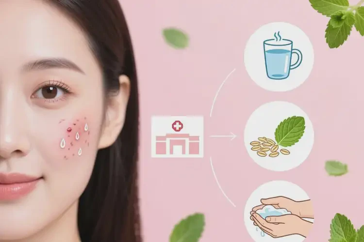 女人脸上起湿疹治疗方法(图1)