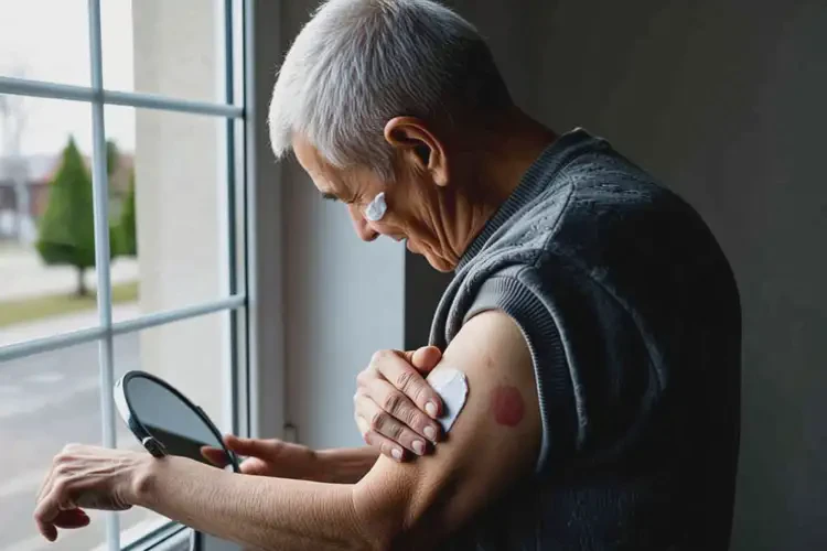 高齡老人全身出現(xiàn)濕疹治療方法(圖1)