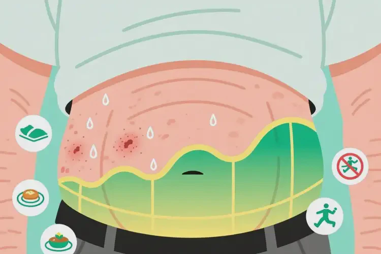 老人肚子出濕疹可不可以自愈(圖1)